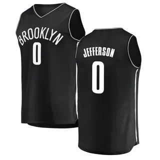 Brooklyn Nets Men's Joshua Jefferson Black Fast Break Jersey - Icon Edition