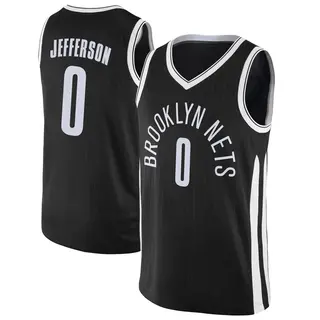 Brooklyn Nets Men's Joshua Jefferson Black Swingman Jersey - City Edition