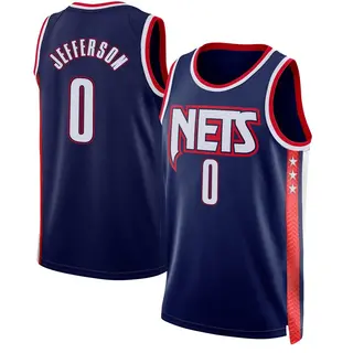 Brooklyn Nets Men's Joshua Jefferson Navy Swingman 2021/22 City Edition Jersey