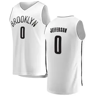 Brooklyn Nets Men's Joshua Jefferson White Fast Break Jersey - Association Edition