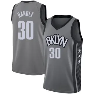 Brooklyn Nets Men's Julius Randle Gray Swingman 2020/21 Jersey - Statement Edition
