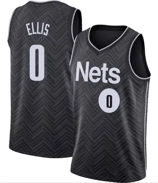 Brooklyn Nets Men's Keon Ellis Black Swingman 2020/21 Jersey - Earned Edition