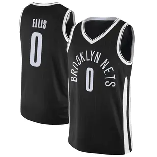 Brooklyn Nets Men's Keon Ellis Black Swingman Jersey - City Edition