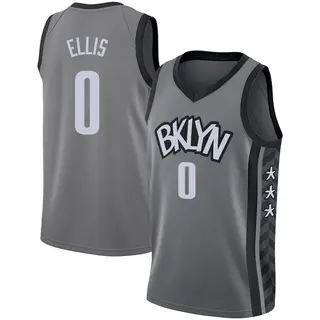Brooklyn Nets Men's Keon Ellis Gray Swingman 2020/21 Jersey - Statement Edition