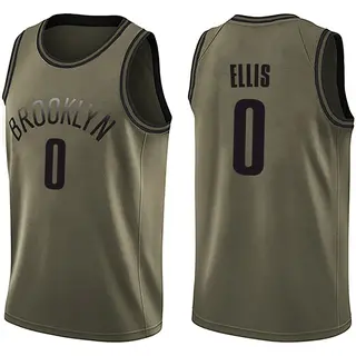 Brooklyn Nets Men's Keon Ellis Green Swingman Salute to Service Jersey