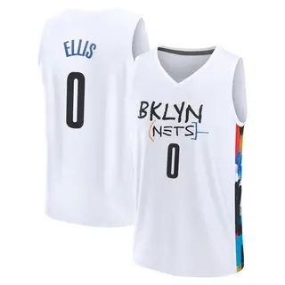 Brooklyn Nets Men's Keon Ellis White Fast Break 2022/23 City Edition Jersey