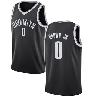 Brooklyn Nets Men's Mikel Brown Jr. Black Swingman Jersey - Icon Edition