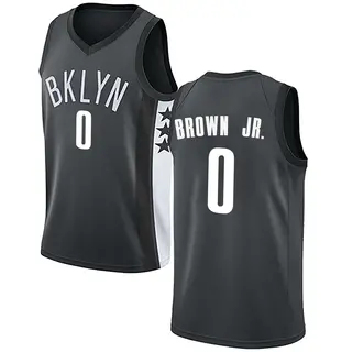 Brooklyn Nets Men's Mikel Brown Jr. Brown Swingman Gray Jersey - Statement Edition