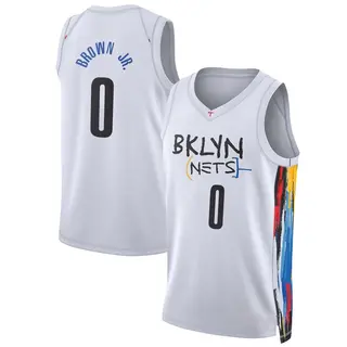 Brooklyn Nets Men's Mikel Brown Jr. White Swingman 2022/23 City Edition Jersey
