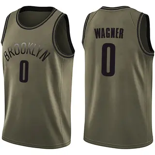 Brooklyn Nets Men's Moritz Wagner Green Swingman Salute to Service Jersey