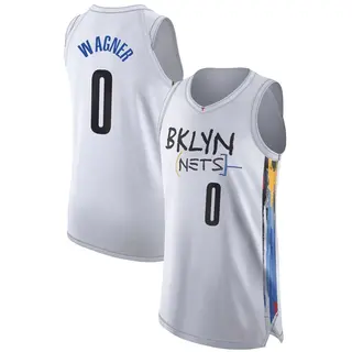 Brooklyn Nets Men's Moritz Wagner White Authentic 2022/23 City Edition Jersey