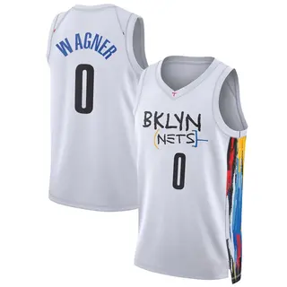 Brooklyn Nets Men's Moritz Wagner White Swingman 2022/23 City Edition Jersey