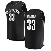 Brooklyn Nets Men's Nic Claxton Black Fast Break Jersey - Icon Edition