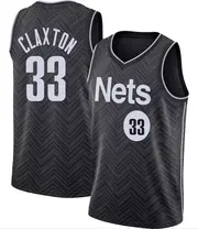 Brooklyn Nets Men's Nic Claxton Black Swingman 2020/21 Jersey - Earned Edition