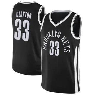 Brooklyn Nets Men's Nic Claxton Black Swingman Jersey - City Edition