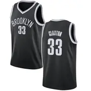 Brooklyn Nets Men's Nic Claxton Black Swingman Jersey - Icon Edition