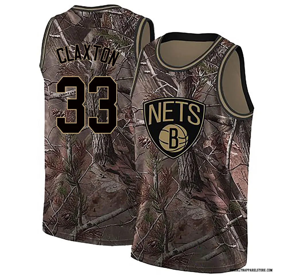 Brooklyn Nets Men's Nic Claxton Camo Swingman Realtree Collection Jersey