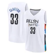 Brooklyn Nets Men's Nic Claxton White Fast Break 2022/23 City Edition Jersey