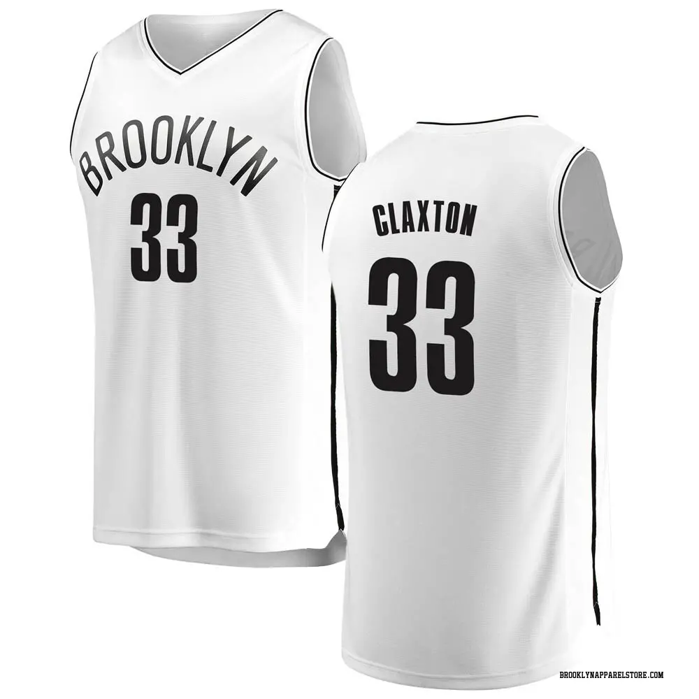 Brooklyn Nets Men's Nic Claxton White Fast Break Jersey - Association Edition
