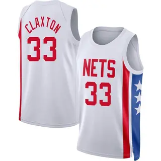 Brooklyn Nets Men's Nic Claxton White Swingman 2022/23 Classic Edition Jersey
