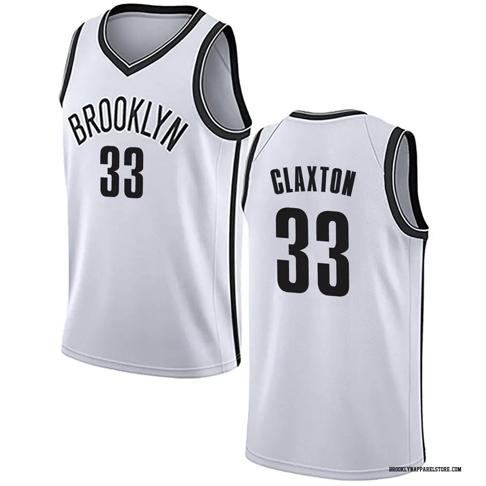 Brooklyn Nets Men's Nic Claxton White Swingman Jersey - Association Edition