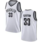 Brooklyn Nets Men's Nic Claxton White Swingman Jersey - Association Edition