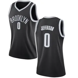 Brooklyn Nets Women's Joshua Jefferson Black Swingman Jersey - Icon Edition