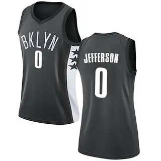 Brooklyn Nets Women's Joshua Jefferson Gray Swingman Jersey - Statement Edition