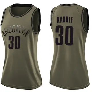 Brooklyn Nets Women's Julius Randle Green Swingman Salute to Service Jersey