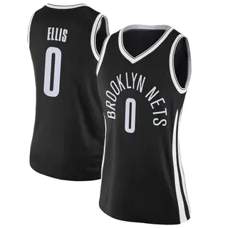 Brooklyn Nets Women's Keon Ellis Black Swingman Jersey - City Edition
