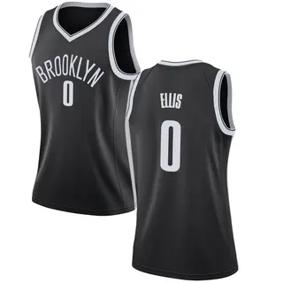 Brooklyn Nets Women's Keon Ellis Black Swingman Jersey - Icon Edition
