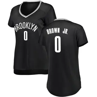 Brooklyn Nets Women's Mikel Brown Jr. Black Fast Break Jersey - Icon Edition