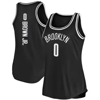 Brooklyn Nets Women's Mikel Brown Jr. Black Fast Break Tank Jersey - Icon Edition