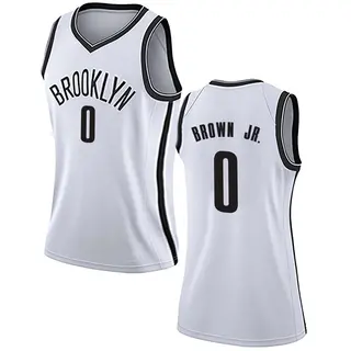 Brooklyn Nets Women's Mikel Brown Jr. White Swingman Jersey - Association Edition