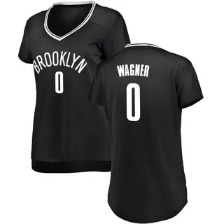 Brooklyn Nets Women's Moritz Wagner Black Fast Break Jersey - Icon Edition