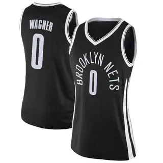 Brooklyn Nets Women's Moritz Wagner Black Swingman Jersey - City Edition