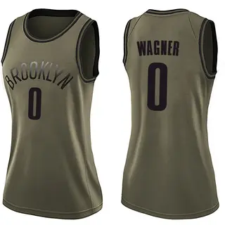 Brooklyn Nets Women's Moritz Wagner Green Swingman Salute to Service Jersey