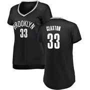 Brooklyn Nets Women's Nic Claxton Black Fast Break Jersey - Icon Edition