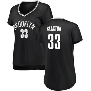Brooklyn Nets Women's Nic Claxton Black Fast Break Jersey - Icon Edition