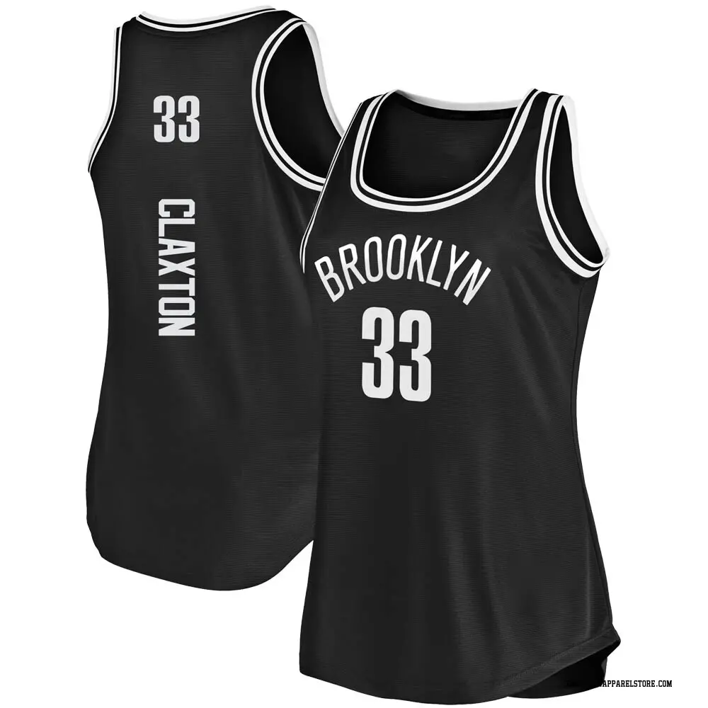 Brooklyn Nets Women's Nic Claxton Black Fast Break Tank Jersey - Icon Edition