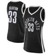 Brooklyn Nets Women's Nic Claxton Black Swingman Jersey - City Edition