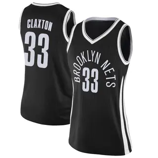 Brooklyn Nets Women's Nic Claxton Black Swingman Jersey - City Edition