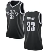 Brooklyn Nets Women's Nic Claxton Black Swingman Jersey - Icon Edition
