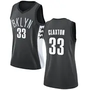 Brooklyn Nets Women's Nic Claxton Gray Swingman Jersey - Statement Edition