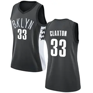 Brooklyn Nets Women's Nic Claxton Gray Swingman Jersey - Statement Edition