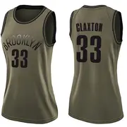 Brooklyn Nets Women's Nic Claxton Green Swingman Salute to Service Jersey