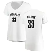 Brooklyn Nets Women's Nic Claxton White Fast Break Jersey - Association Edition