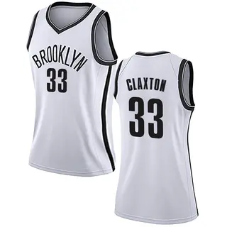 Brooklyn Nets Women's Nic Claxton White Swingman Jersey - Association Edition