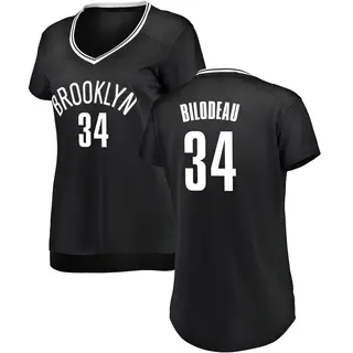 Brooklyn Nets Women's Tyler Bilodeau Black Fast Break Jersey - Icon Edition