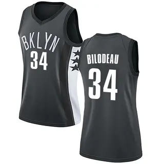 Brooklyn Nets Women's Tyler Bilodeau Gray Swingman Jersey - Statement Edition